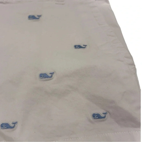 Vineyard Vines Girls' Embroidered Whale Shorts Chinos Nautical Adjustable Waist - Picture 3 of 7